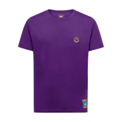 T-shirt Climbing On The Moon Giallo Viola - Tee Shirt Mc | La Sportiva