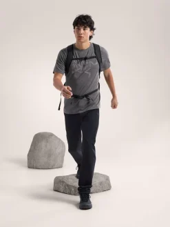 T-shirt Cormac Logo Black Heather - Tee Shirt Mc | Arcteryx