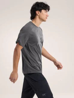 T-shirt Cormac Logo Black Heather - Tee Shirt Mc | Arcteryx