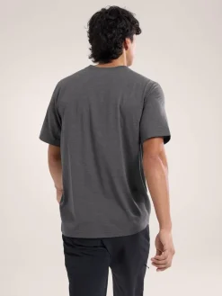 T-shirt Cormac Logo Black Heather - Tee Shirt Mc | Arcteryx