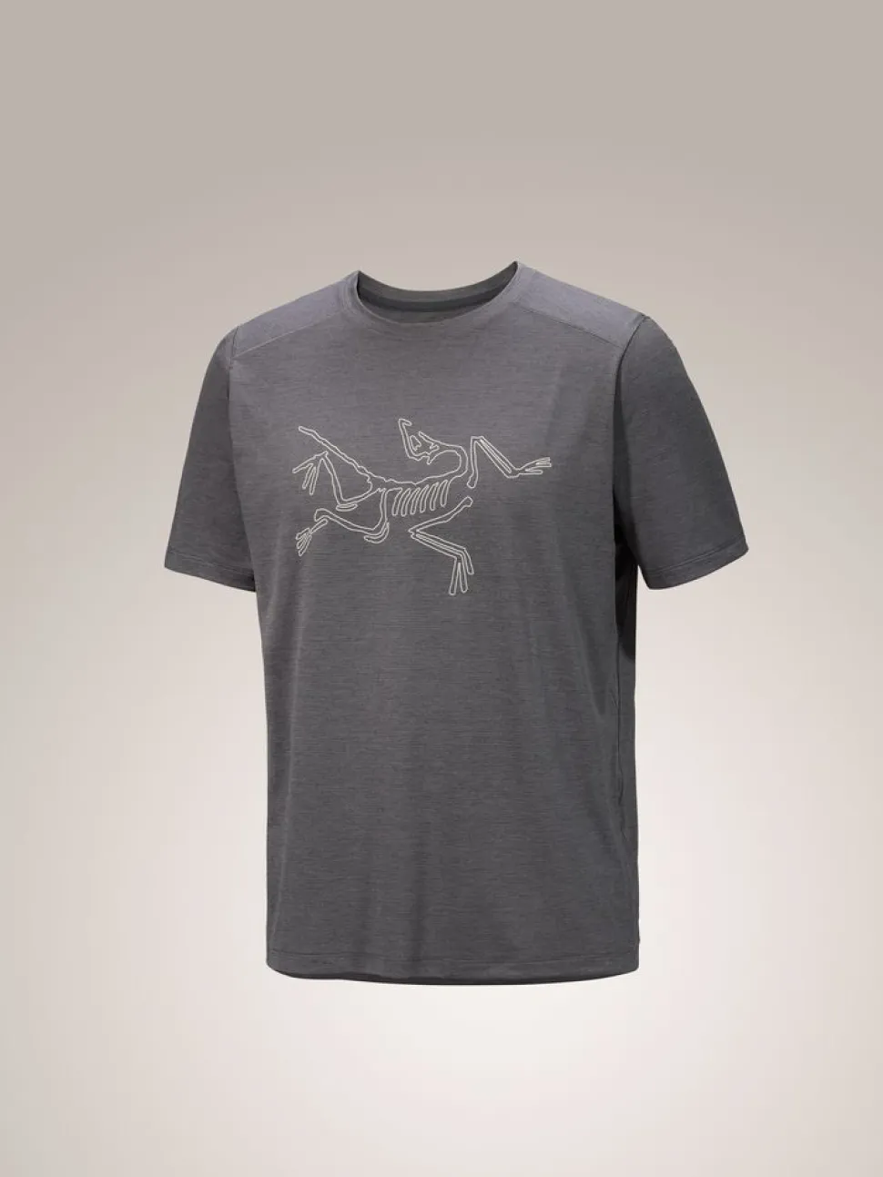 T-shirt Cormac Logo Black Heather - Tee Shirt Mc | Arcteryx