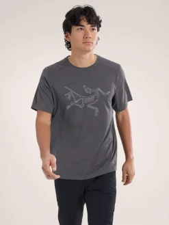 T-shirt Cormac Logo Black Heather - Tee Shirt Mc | Arcteryx