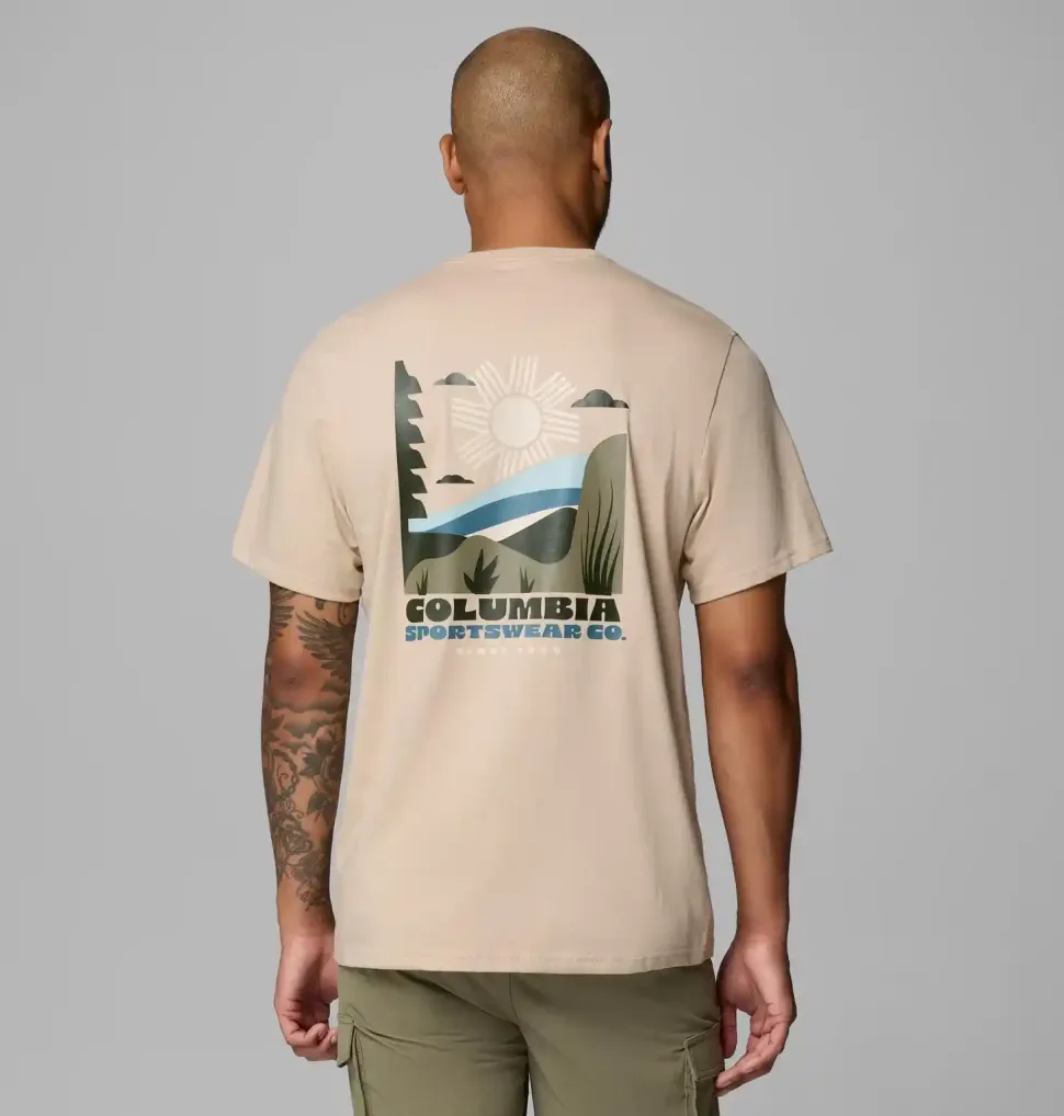 T-Shirt Csc Outdoor Back Graphic Ancient Fossil Shining - Tee Shirt Mc | Columbia