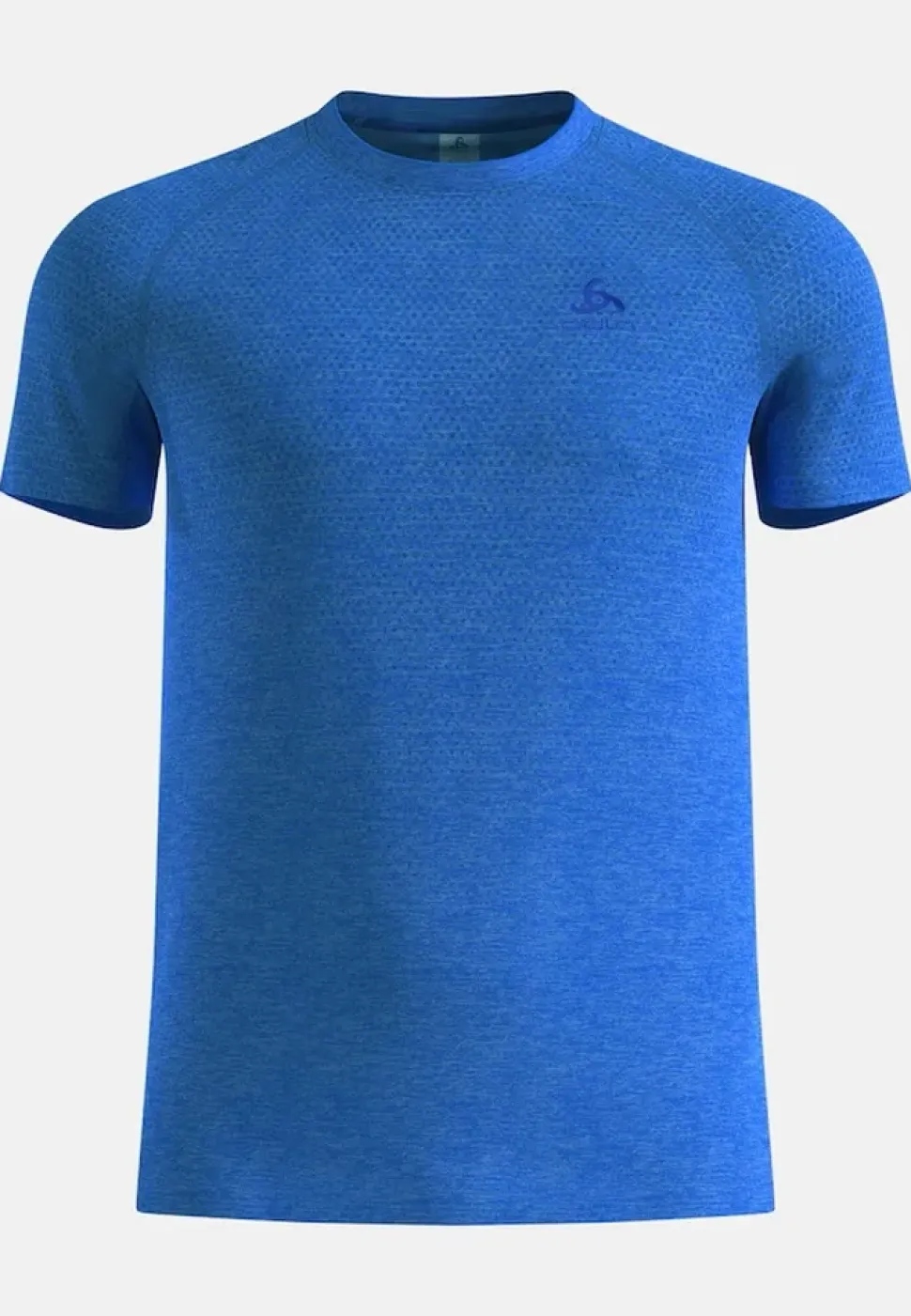 T-Shirt Essential Seamless Dazzling Blue Melange - Tee Shirt Mc | Odlo