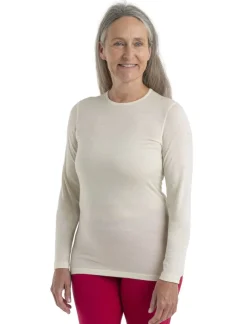 T-shirt Femme 200 Oasis Ls Crewe Undyed - Tee Shirt Ml | Icebreaker