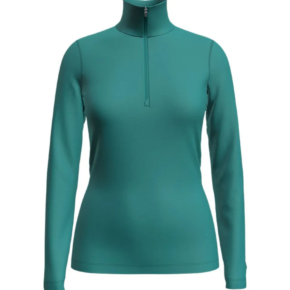 T-shirt Femme 200 Oasis Ls Half Zip Flux Green | Icebreaker