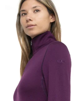 T-shirt Femme 260 Tech Ls Half Zip Nightshade | Icebreaker