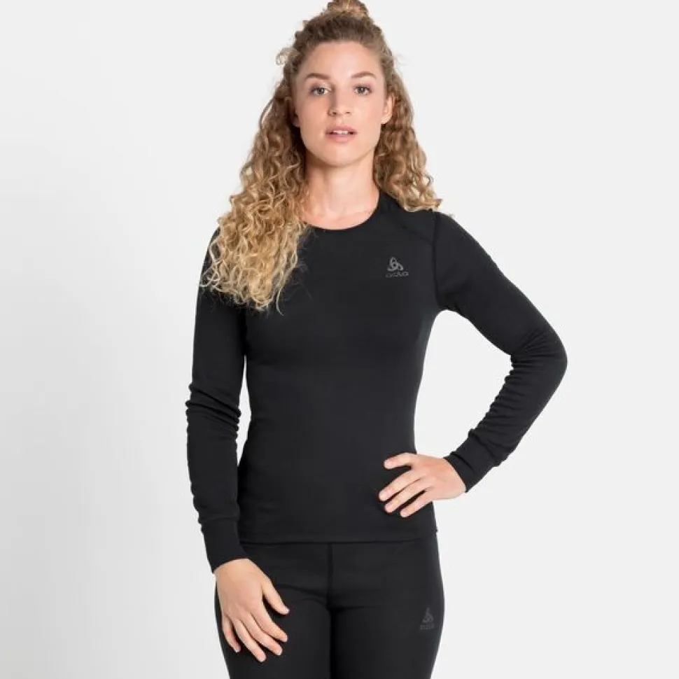 T-shirt Femme Active Warm Eco Noir - Tee Shirt Ml | Odlo