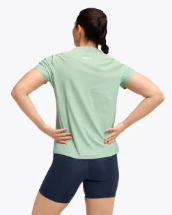 T-Shirt Femme Airolite 2.0 Jadeite - Tee Shirt Mc | Hoka