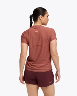 T-Shirt Femme Airolite 2.0 Rouge - Tee Shirt Mc | Hoka