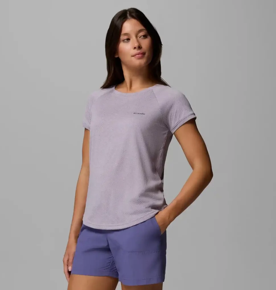 T-Shirt Femme Bogata Bay Lavender Pearl - Tee Shirt Mc | Columbia Sportswear