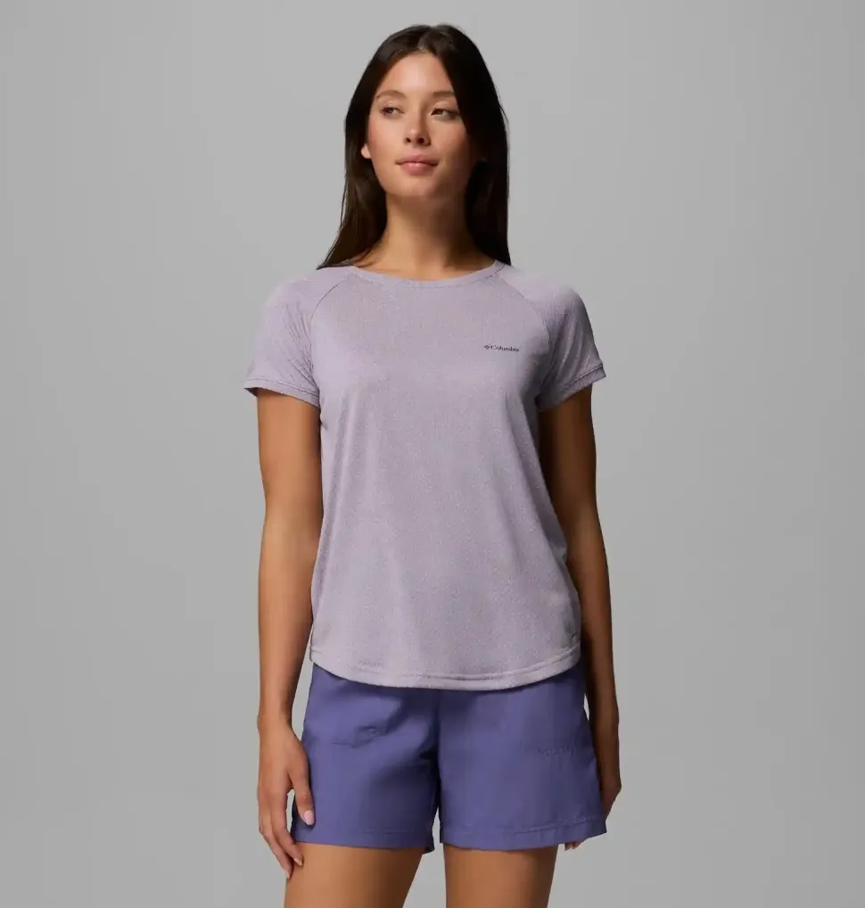 T-Shirt Femme Bogata Bay Lavender Pearl - Tee Shirt Mc | Columbia Sportswear