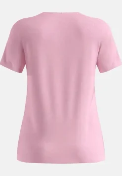 T-shirt Femme Cubic Light Hyper Pink - Tee Shirt Mc | Odlo