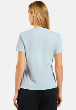T-shirt Femme Cubic Light Baby Blue - Tee Shirt Mc | Odlo