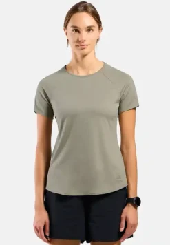 T-shirt Femme Essential 365 Vetiver Melange - Tee Shirt Mc | Odlo
