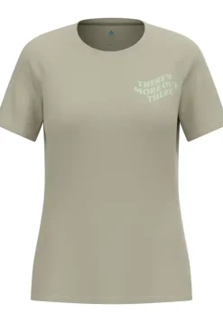 T-shirt Femme Essential Print Agate Gray - Tee Shirt Mc | Odlo