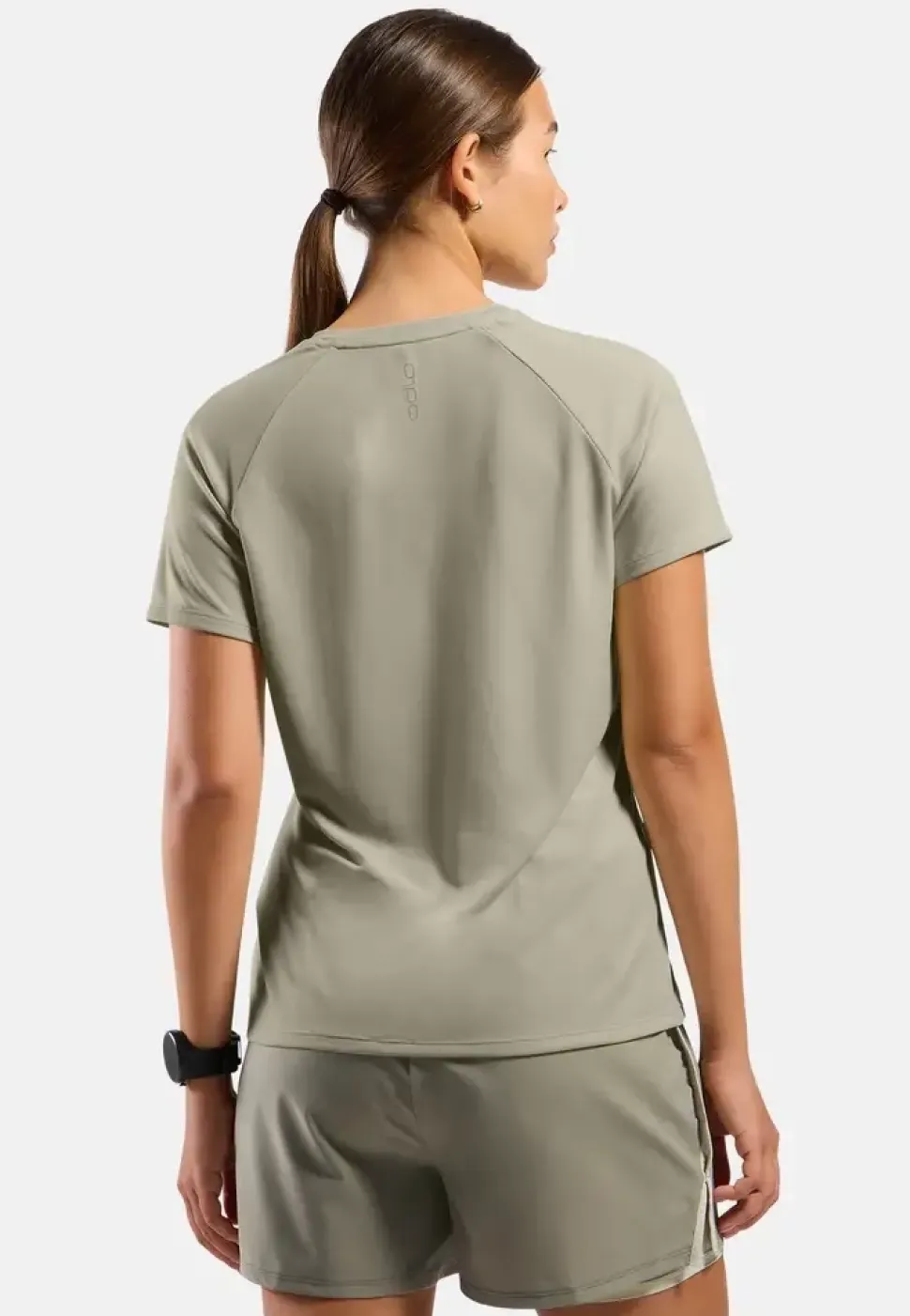 T-shirt Femme Essential Print Agate Gray - Tee Shirt Mc | Odlo