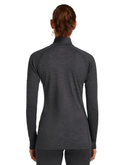 T-Shirt Femme Mer 260 Zoneknit Half Zip Jet Heather