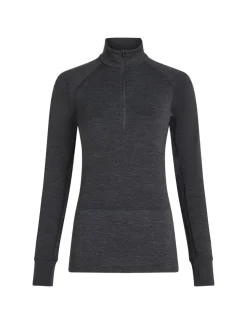 T-Shirt Femme Mer 260 Zoneknit Half Zip Jet Heather