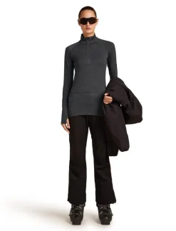 T-Shirt Femme Mer 260 Zoneknit Half Zip Jet Heather