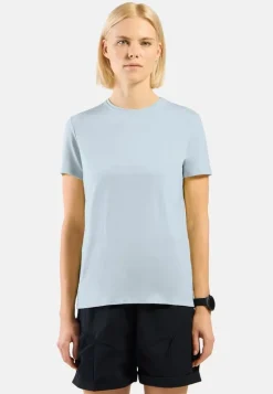 T-Shirt Femme Merino 160 Plain Femme Baby Blue - Tee Shirt Mc | Odlo