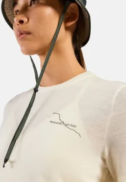 T-Shirt Femme Merino 160 Postcards Gardenia - Tee Shirt Mc | Odlo
