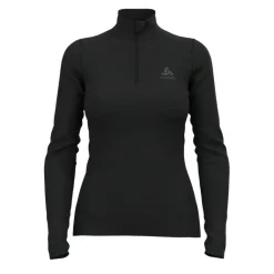 T-shirt Femme Merino 200 Turtle Neck Black - Tee Shirt Ml | Odlo