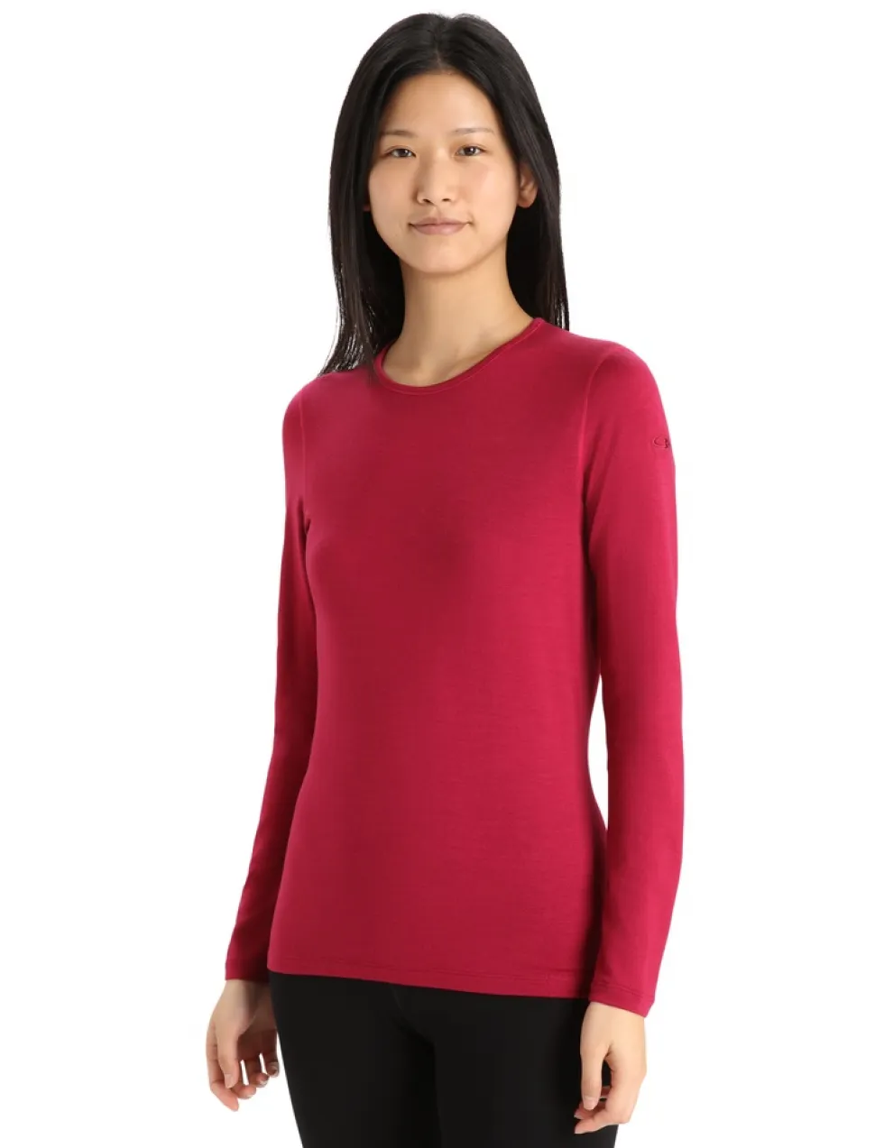 T-shirt Femme Ml 260 Tech Crewe Cherry - Tee Shirt Ml | Icebreaker