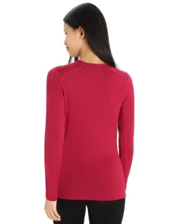 T-shirt Femme Ml 260 Tech Crewe Cherry - Tee Shirt Ml | Icebreaker