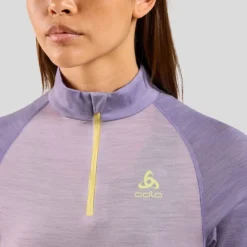 T-shirt Femme Natural Performance 150 Turtle Neck Misty | Odlo