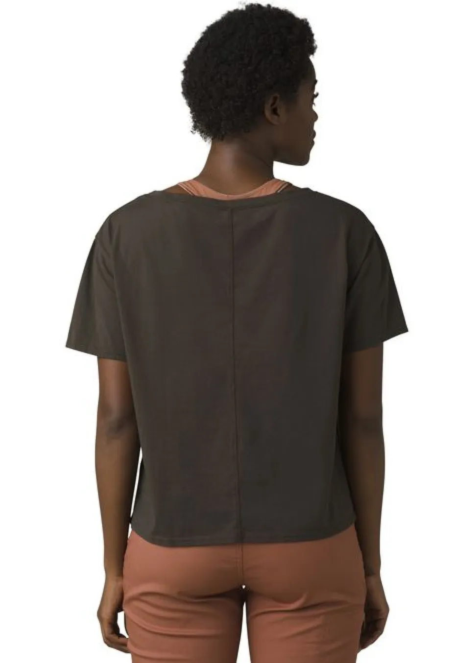 T-shirt Femme Organic Graphic Washed Black - Tee Shirt Mc | Prana