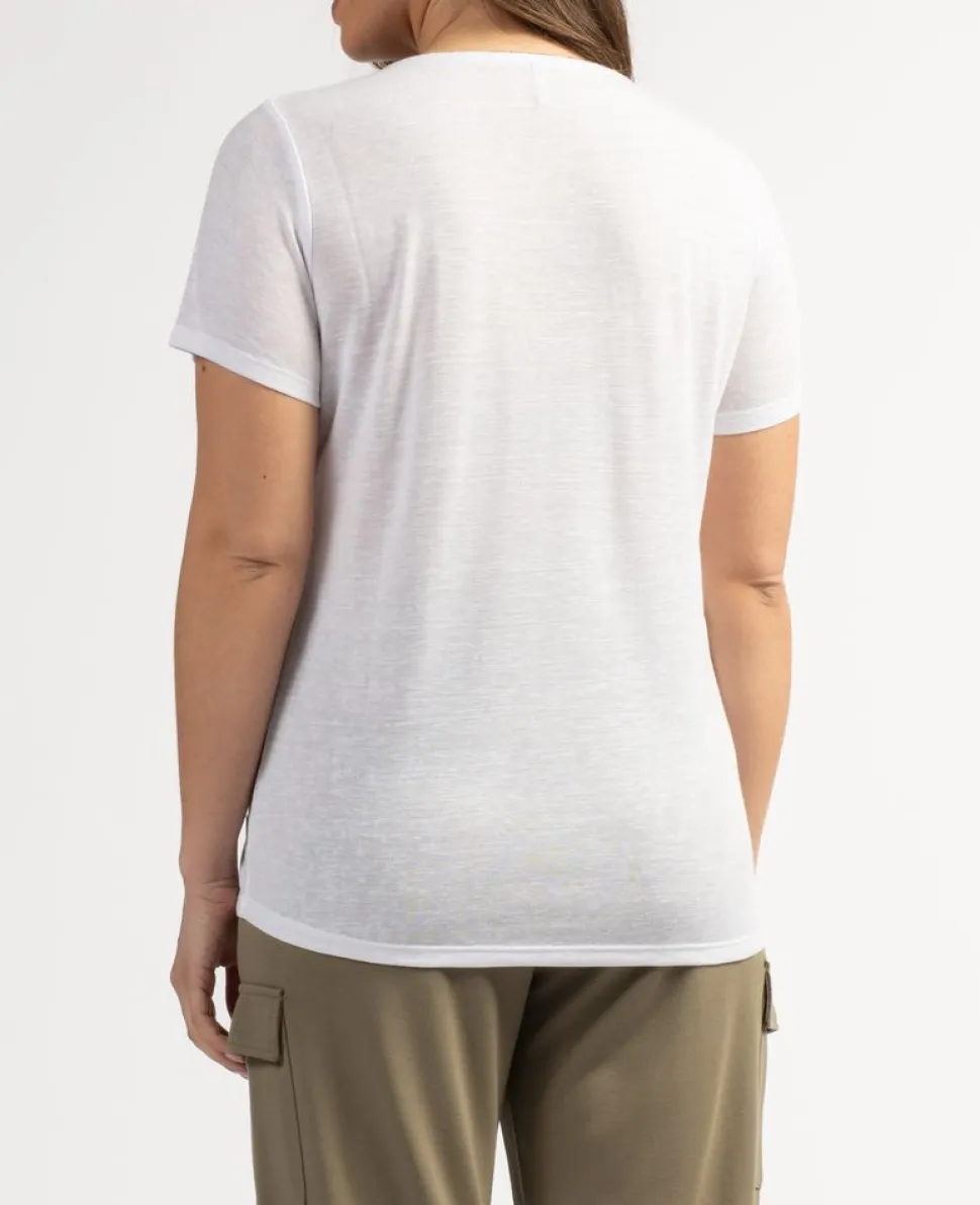 T-shirt Femme Perel Ecru - Tee Shirt Mc | Sun Valley