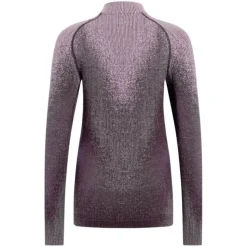 T-shirt Femme Turtle Neck Performance Warm Blackcomb Gray | Odlo
