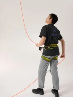 T-shirt Kragg Sl Cotton Bird Word Black Electra | Arcteryx