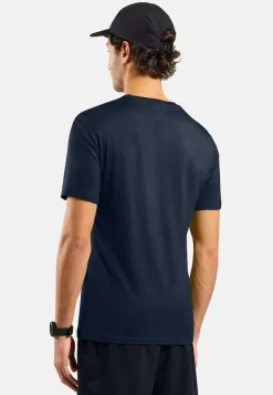 T-Shirt Merino 160 Crew Dark Sapphire - Tee Shirt Mc | Odlo