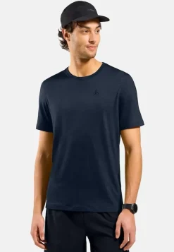 T-Shirt Merino 160 Crew Dark Sapphire - Tee Shirt Mc | Odlo