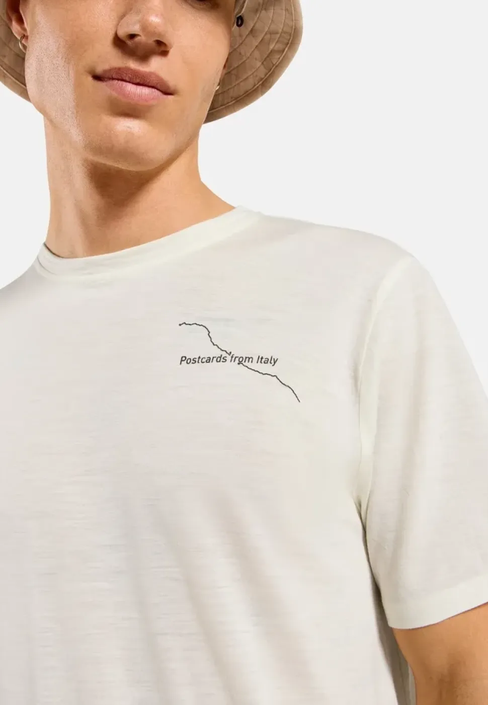 T-Shirt Merino 160 Postcards Gardenia - Tee Shirt Mc | Odlo