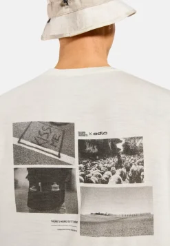T-Shirt Merino 160 Postcards Gardenia - Tee Shirt Mc | Odlo