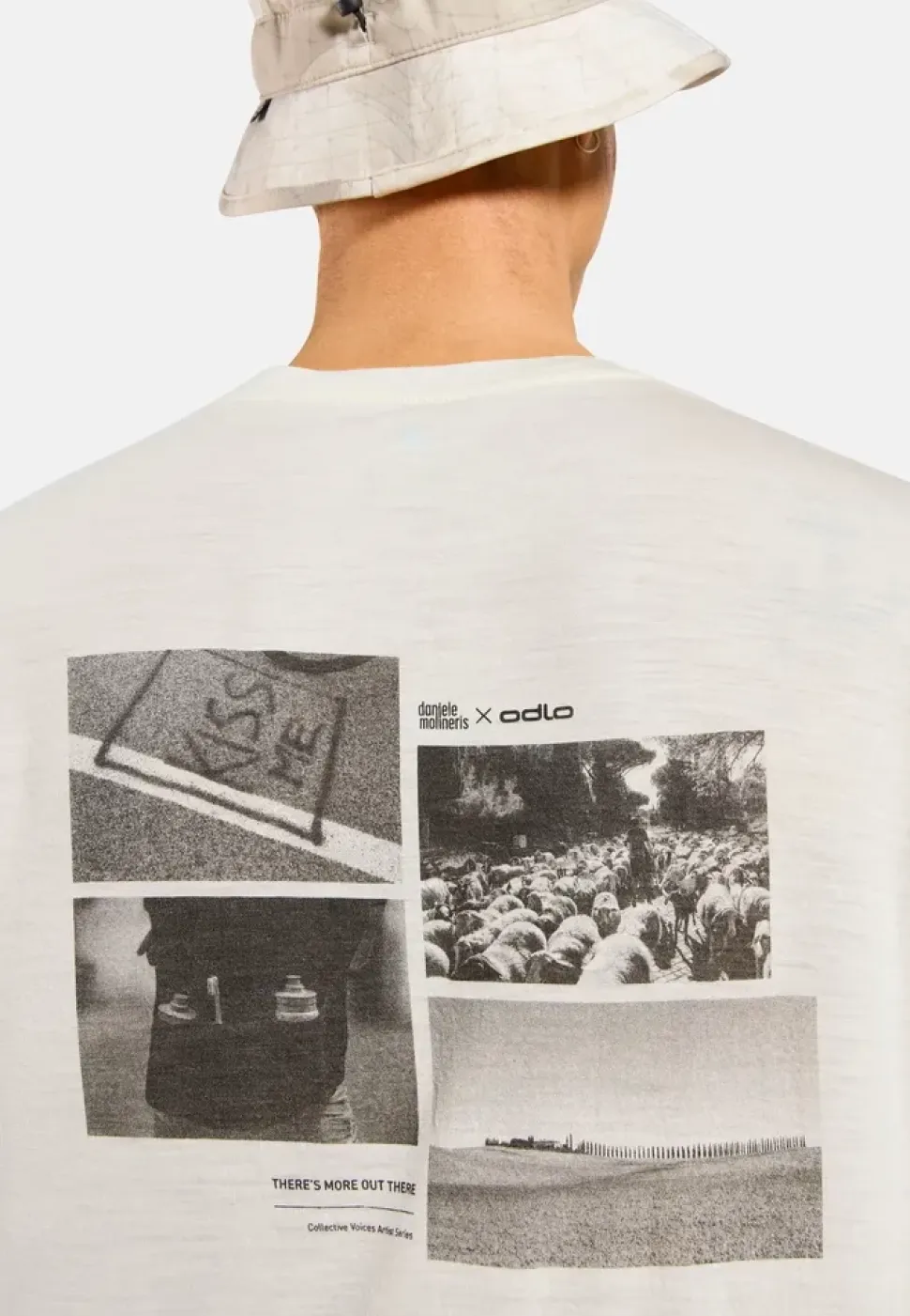 T-Shirt Merino 160 Postcards Gardenia - Tee Shirt Mc | Odlo