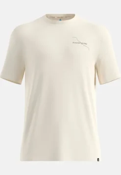 T-Shirt Merino 160 Postcards Gardenia - Tee Shirt Mc | Odlo
