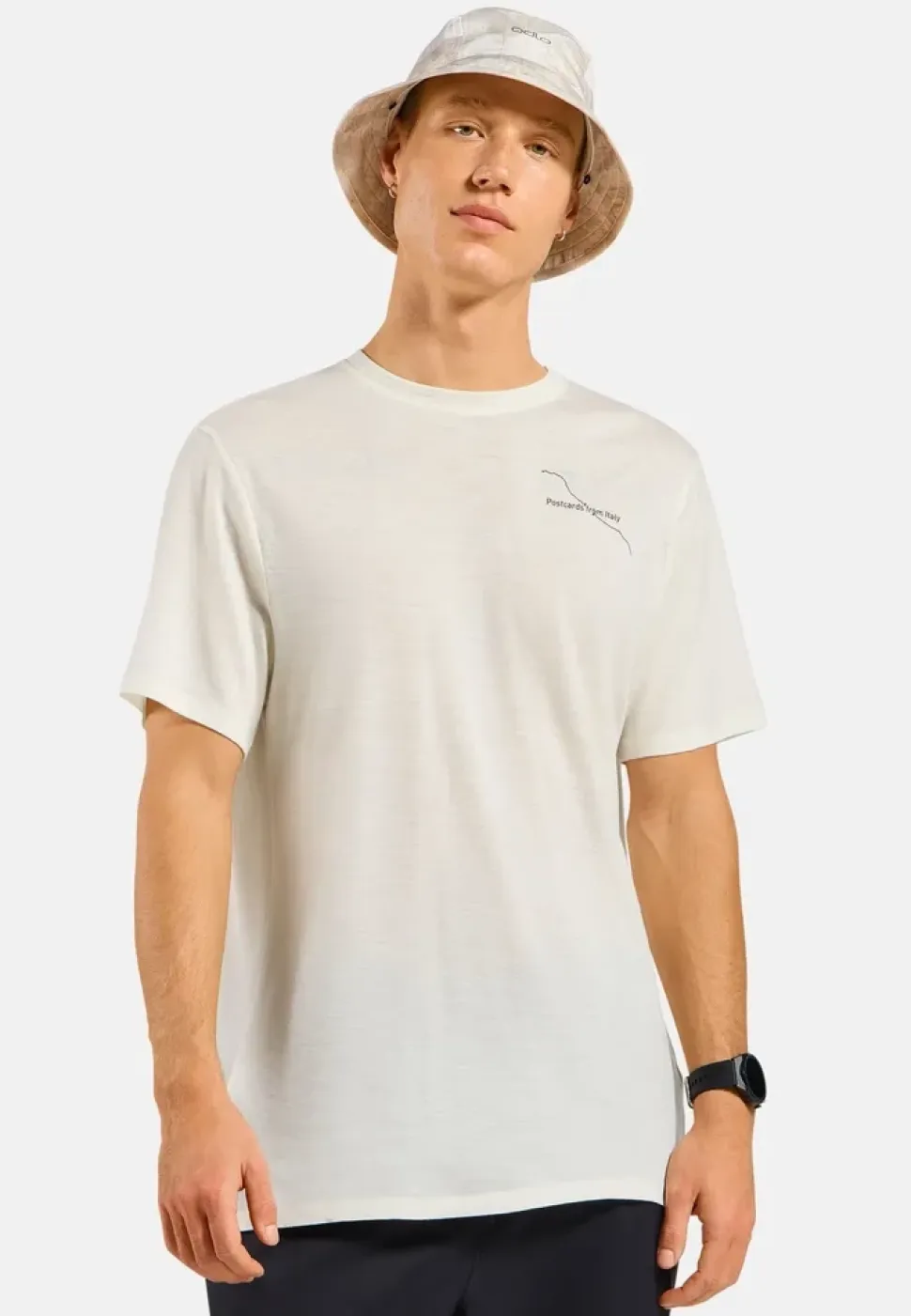 T-Shirt Merino 160 Postcards Gardenia - Tee Shirt Mc | Odlo