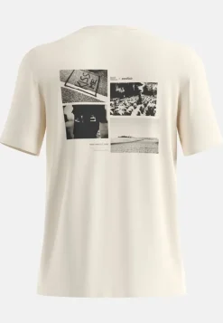 T-Shirt Merino 160 Postcards Gardenia - Tee Shirt Mc | Odlo