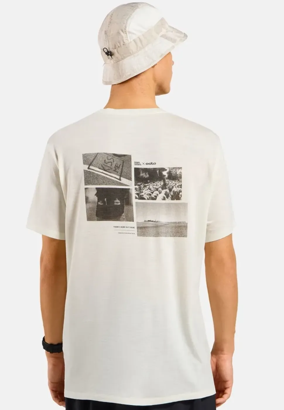 T-Shirt Merino 160 Postcards Gardenia - Tee Shirt Mc | Odlo