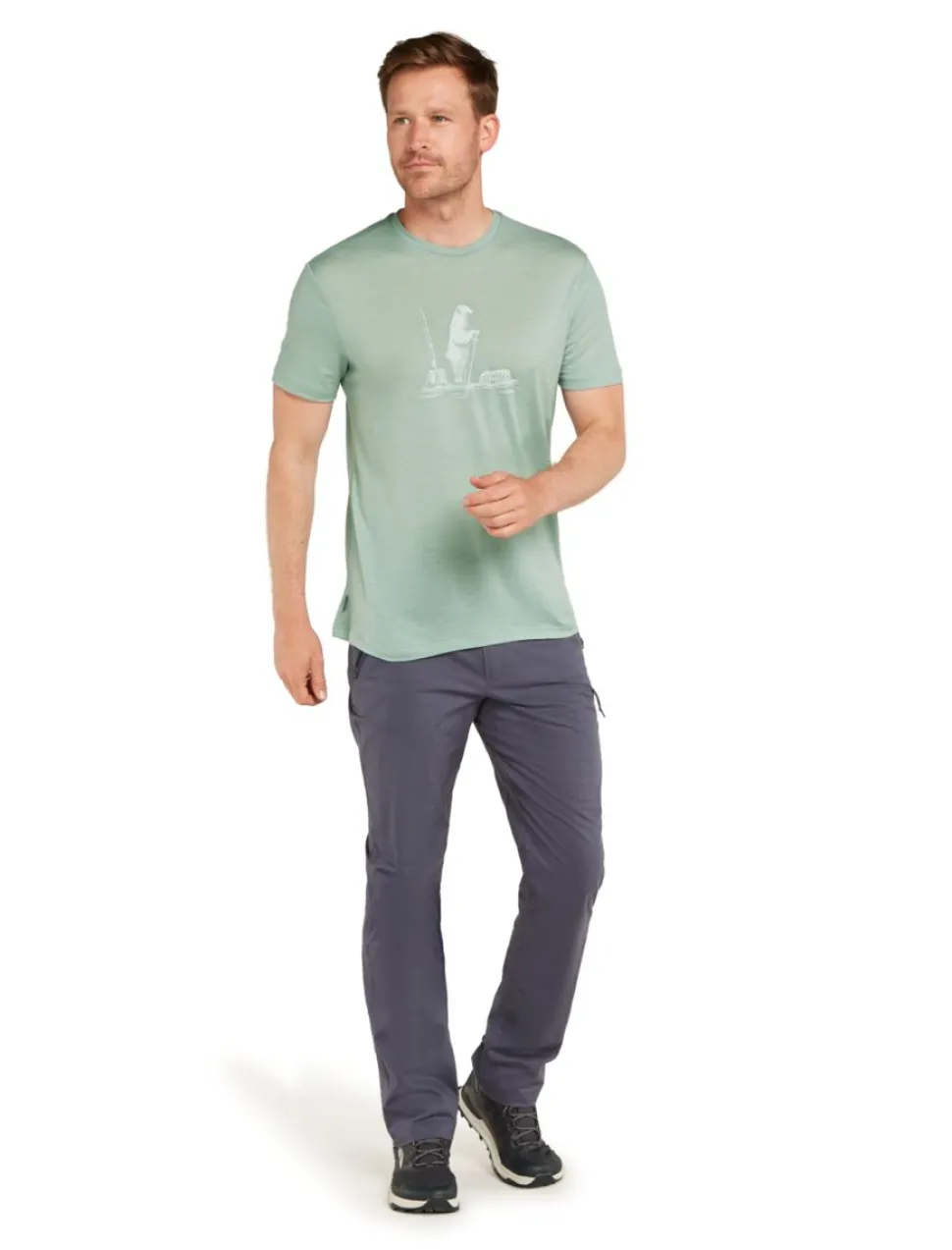 T-shirt Merino 150 Tech Lite Pol Paddle Moss | Icebreaker