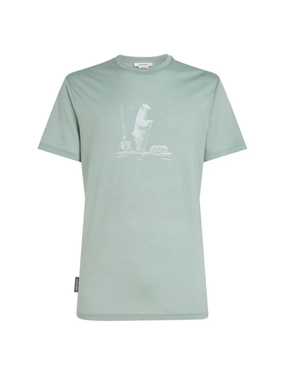 T-shirt Merino 150 Tech Lite Pol Paddle Moss | Icebreaker