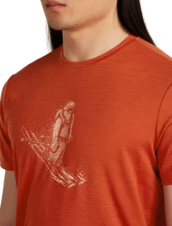 T-shirt merinos 150 Tech Lite Skiing Yeti Agate