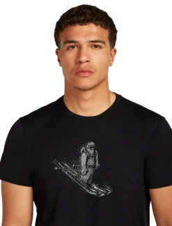 T-shirt merinos 150 Tech Lite Ss T Skiing Yeti Black