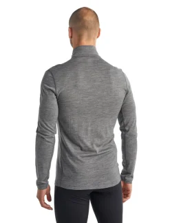 T-shirt Ml 200 Oasis Half Zip Gritstone Heather | Icebreaker
