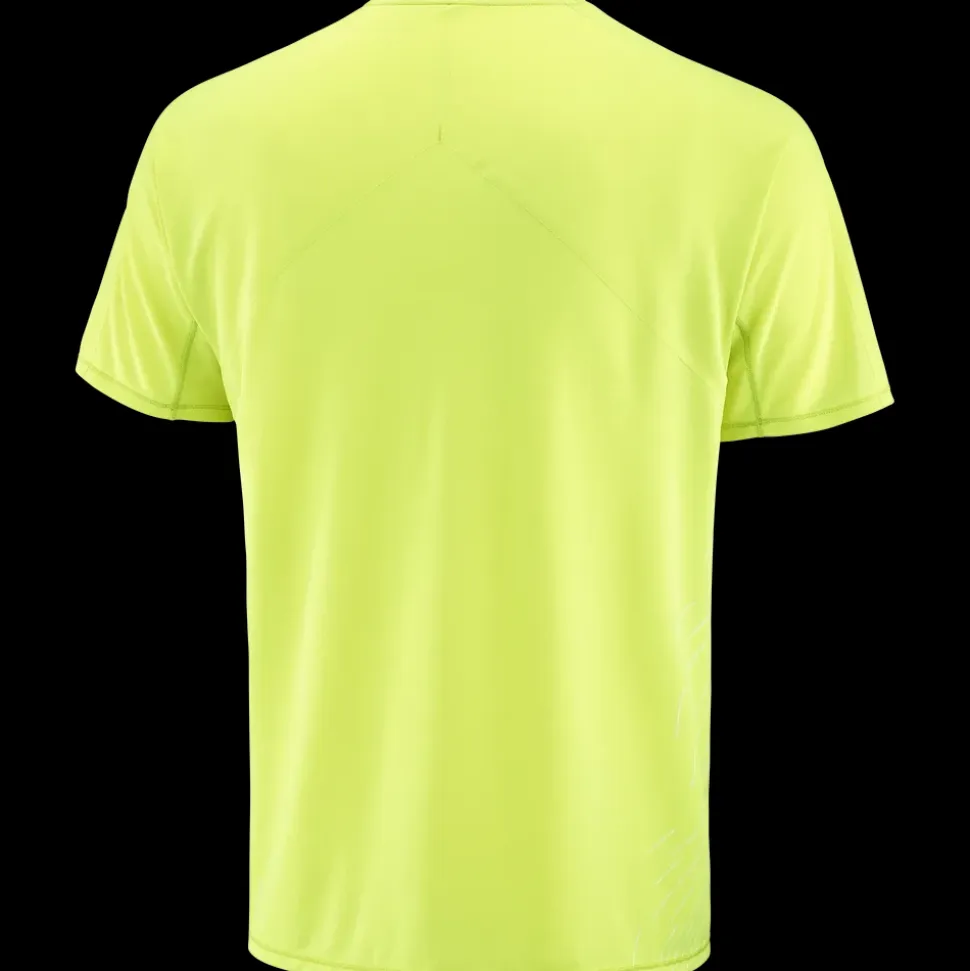 T-Shirt Sense Aero Gfx Acid Lime Butterfly - Tee Shirt Mc | Salomon