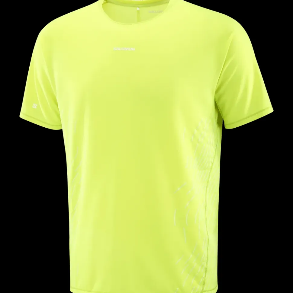 T-Shirt Sense Aero Gfx Acid Lime Butterfly - Tee Shirt Mc | Salomon